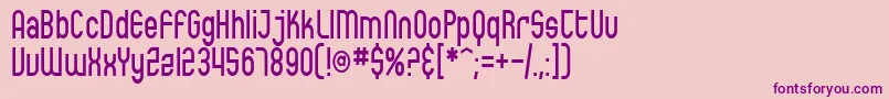 SfEccentricOpusCondensed Font – Purple Fonts on Pink Background