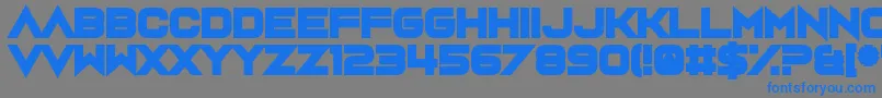 Rumutocu Font – Blue Fonts on Gray Background