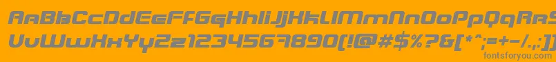 Blasteii Font – Gray Fonts on Orange Background