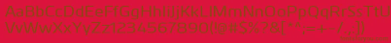 KuroMedium Font – Brown Fonts on Red Background