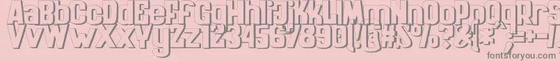 ZaiKinematografiapolska1908 Font – Gray Fonts on Pink Background