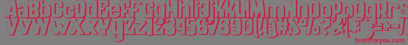 ZaiKinematografiapolska1908 Font – Red Fonts on Gray Background