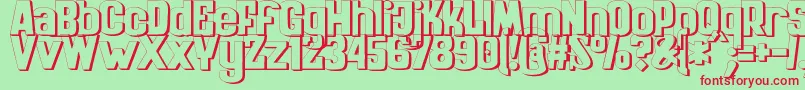 ZaiKinematografiapolska1908 Font – Red Fonts on Green Background