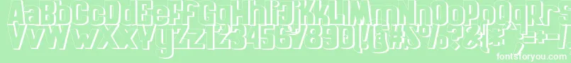 ZaiKinematografiapolska1908 Font – White Fonts on Green Background