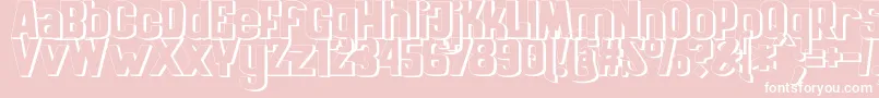 ZaiKinematografiapolska1908 Font – White Fonts on Pink Background