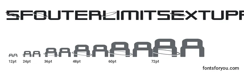 SfOuterLimitsExtupright Font Sizes