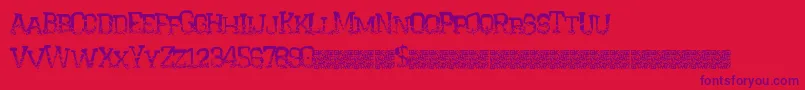 Crystalhouse Font – Purple Fonts on Red Background