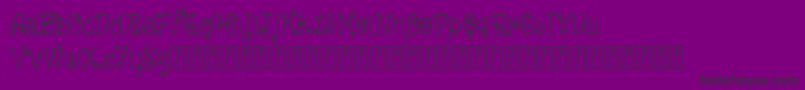 VtksLoveIsEverything-Schriftart – Schwarze Schriften auf violettem Hintergrund