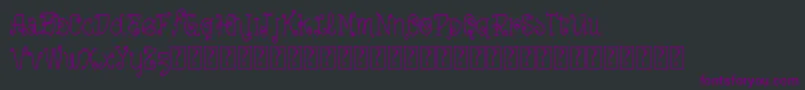 Шрифт VtksLoveIsEverything – фиолетовые шрифты на чёрном фоне