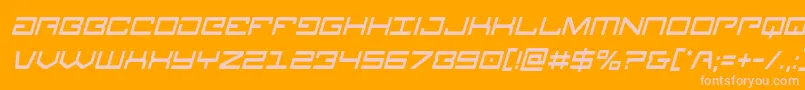 Legioncondital Font – Pink Fonts on Orange Background