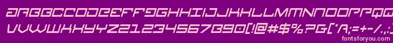 Legioncondital Font – Pink Fonts on Purple Background
