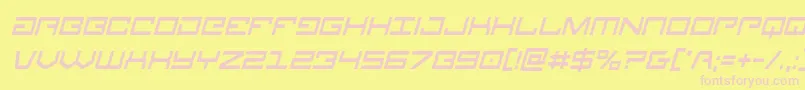 Legioncondital Font – Pink Fonts on Yellow Background