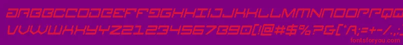 Legioncondital Font – Red Fonts on Purple Background