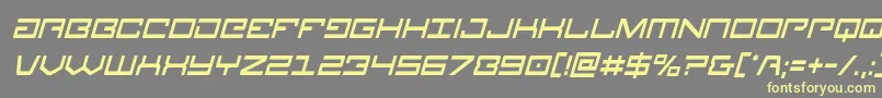 Legioncondital Font – Yellow Fonts on Gray Background