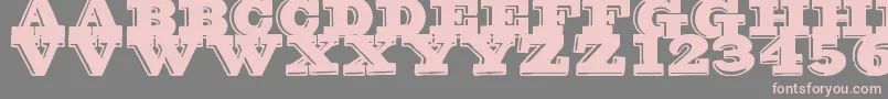 GroovyFont Font – Pink Fonts on Gray Background