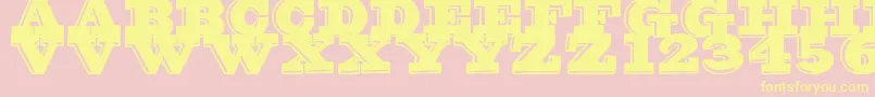 GroovyFont Font – Yellow Fonts on Pink Background