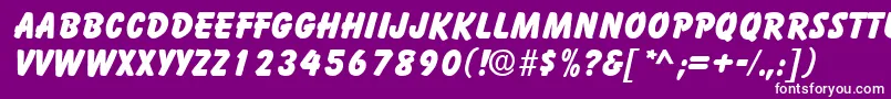BalloonBold Font – White Fonts on Purple Background