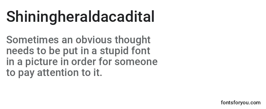 Shiningheraldacadital Font