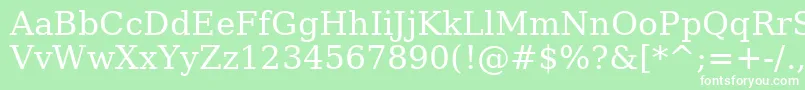 AeDimnah Font – White Fonts on Green Background