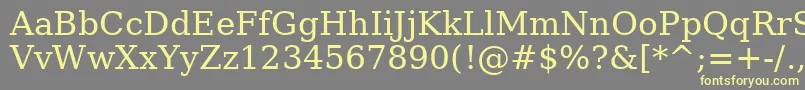 AeDimnah Font – Yellow Fonts on Gray Background