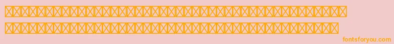EurosansstdBold-Schriftart – Orangefarbene Schriften auf rosa Hintergrund