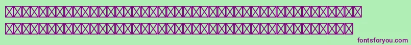 フォントEurosansstdBold – 緑の背景に紫のフォント