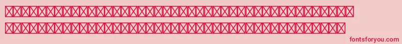 フォントEurosansstdBold – ピンクの背景に赤い文字