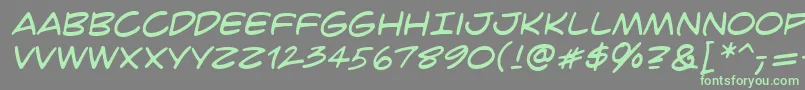CrimefighterBb Font – Green Fonts on Gray Background