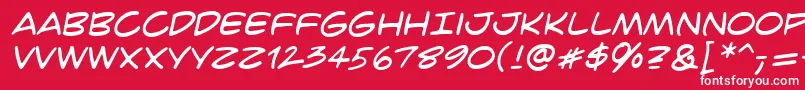 CrimefighterBb Font – White Fonts on Red Background