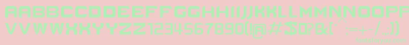 Cind Font – Green Fonts on Pink Background