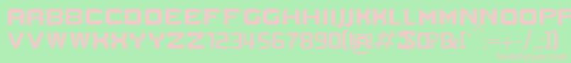 Cind Font – Pink Fonts on Green Background