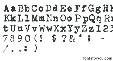 Carbontype font – typewriter Fonts
