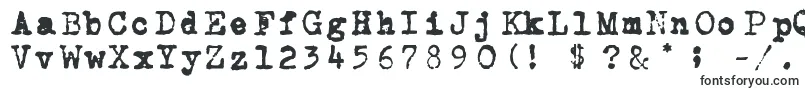 Шрифт Carbontype – шрифты печатной машинки