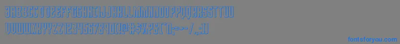 Viceroy3D-Schriftart – Blaue Schriften auf grauem Hintergrund