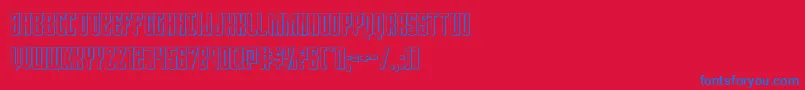 フォントViceroy3D – 赤い背景に青い文字