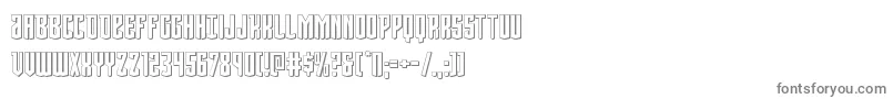 フォントViceroy3D – 白い背景に灰色の文字