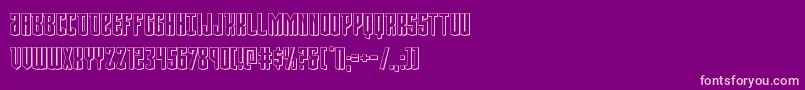 Viceroy3D Font – Pink Fonts on Purple Background