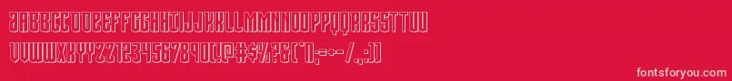 Viceroy3D Font – Pink Fonts on Red Background