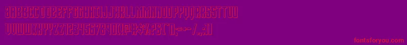 Viceroy3D Font – Red Fonts on Purple Background