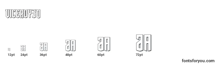 Viceroy3D Font Sizes