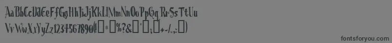 Chrioc Font – Black Fonts on Gray Background