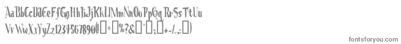 Chrioc Font – Gray Fonts on White Background