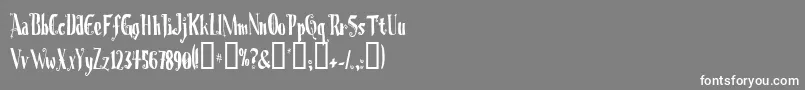 Chrioc Font – White Fonts on Gray Background