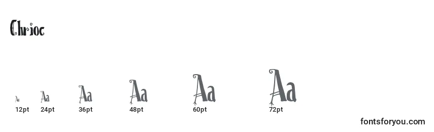 Chrioc Font Sizes