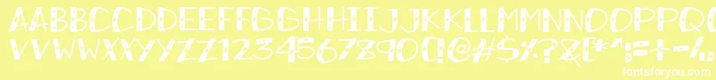 More about SnowySparkles Font SnowySparkles Font – White Fonts on Yellow Background