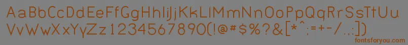 BernurNormal Font – Brown Fonts on Gray Background