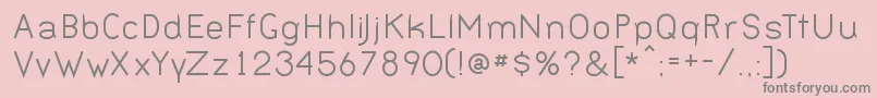 BernurNormal Font – Gray Fonts on Pink Background