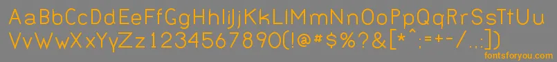 BernurNormal Font – Orange Fonts on Gray Background