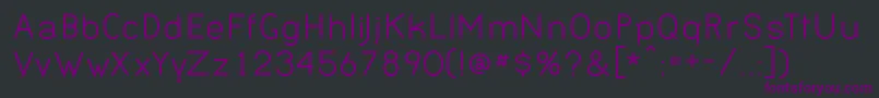 BernurNormal Font – Purple Fonts on Black Background