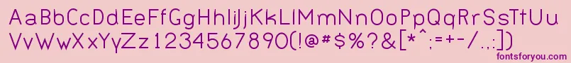 BernurNormal Font – Purple Fonts on Pink Background